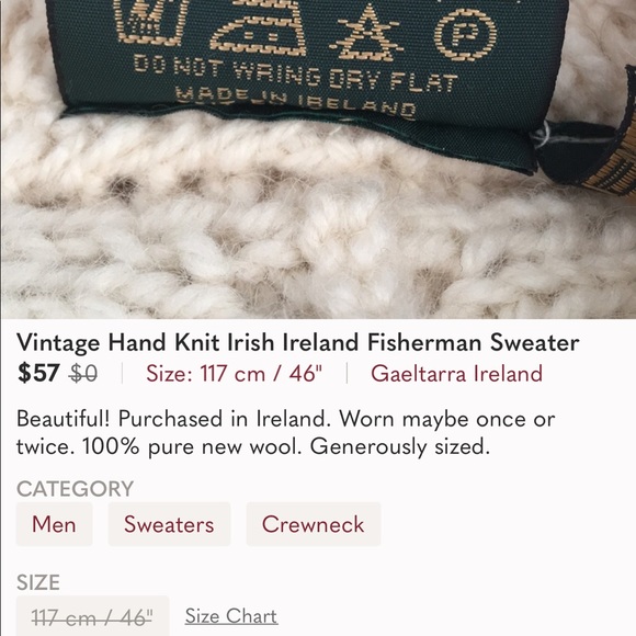 Gaeltarra Handknit Sweater From Ireland 🇮🇪 - Picture 5 of 13